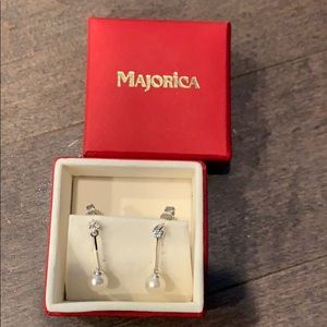 Majorica pearl earrings
